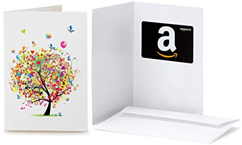 Amazon.de Geschenkkarte in Grußkarte (Geschenkbaum)