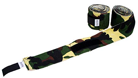 protectWEAR the safety kick Boxbandagen Handgelenkbandagen Boxen Kickboxen Muay Thai Kampfsport Camouflage, Länge 4 Meter