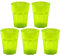 ENGELLAND Lot de 5 gobelets en plastique réutilisables Vert/vert fluo 0,25 l