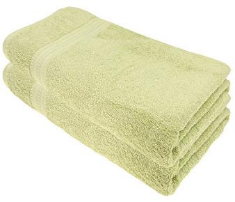 Julie Julsen Bio Saunatuch-Set 2 STK. 80x200 Lindgrün 100% Baumwolle Frotte 550g/m²
