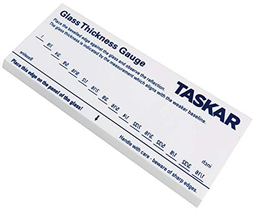Glass Thickness Gauge Measuring Tool 1/16 to 1 Reflection Imperial