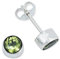 Ohrstecker 925 Silber Peridot leuchtend grüner Stein Edelstein Ohrringe echt Silber Damen Sterling Silber Stecker Geschenk(MOS-038-59)