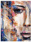 wandmotiv24 Deko Wandbild aus Acrylglas, Größe 100x75cm, Hochformat, Abstraktes Frauen Gemälde, Farbe, Abstrakt, Kunst, Dekoration Wohnung modern, Deko, Acryl, Wanddeko Schlafzimmer M0057