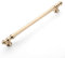 Amerdeco 6 Pack Brushed Brass Cabinet Pulls 192mm Hole Center Cabinet Hardware Gold Kitchen Cabinet Handles for Bathroom Drawer Pulls Dresser Pulls UK0017