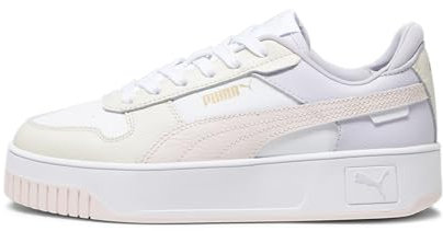 PUMA Damen Carina Street Sneaker, White Frosty Pink Alpine Snow, 42 EU