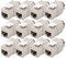 DIGITUS Módulo Keystone Cat-6A blindado - 12 Unidades - Conector RJ45-500 MHz 10GBase-T - AWG 26-22 - Diseñable - con Palanca de Bloqueo - Montaje sin Herramientas
