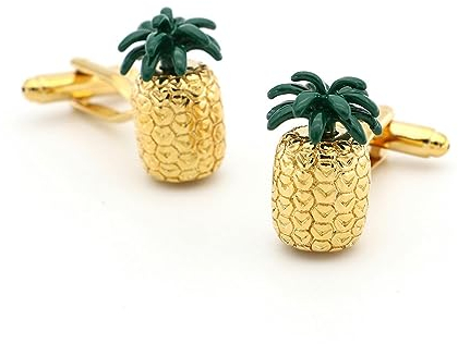YAHOYA Fruit Series Französische Manschettenknöpfe Hochwertige Gelbe Ananas Manschettenknöpfe Männlich Weiblich Cocktail Party Anzug Zubehör Männer Schmuck
