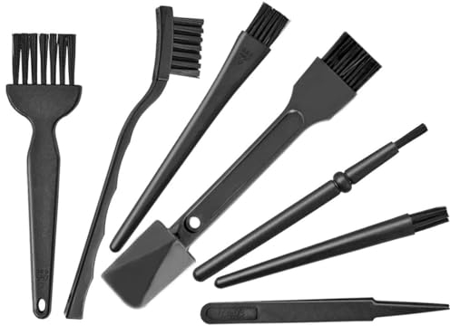 7 Pièces Pinceau Antistatique Brosse de Nettoyage Ordinateur Pinceaux de Dépoussiérage Kit de pour Clavier Ordinateur en Nylon kit de Nettoyage pour PC Pinceaux pour Nettoyage de PC