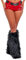 Women Faux Fur Leg Warmers Y2k Furry Knitted Wool Warm Boots Covers Winter Long Boot Cuffs Fairycore Clothing (A-Black, One Size)