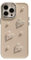 PODSI Luxurious Sweet Love heart Silicone Phone Case For iPhone 15 14 13 12 11 Pro Max X XR XS Max 7 8 Plus SE 2020 Cellphone Cases Soft shell Back Cover (Color : Beige, Size : For iPhone 14 Pro Max