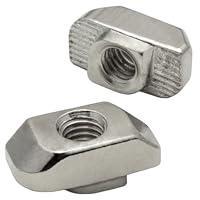 Edelstahl Hammermutter Nutenstein M5 Nut 8 für Aluprofil 30-er - 10 Stück