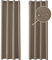 Ystyle Gardinen 2er Set, Thermovorhang Kälteschutz, Outdoor Vorhang Wetterfest Mit Ösen, Verdunkelungsvorhang, Vorhänge Blickdicht, Curtains Wohnzimmer, Thermovorhang Hitzeschutz, Helles Kaffee