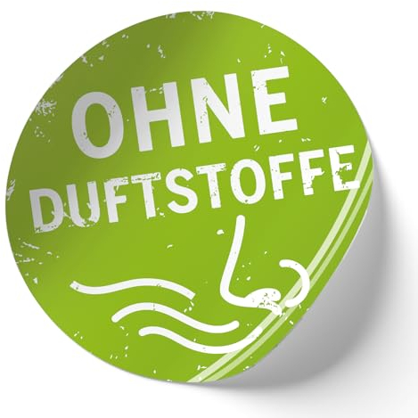 Finest Folia 500x Produkt Aufkleber Lebensmittel Etiketten Hinweis Sticker für Allergiker (R002 Ohne Duftstoffe)