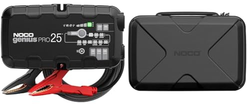 NOCO GENIUSPRO25, 25A Autobatterie Ladegerät & GBC104 Boost X Eva-Schutzhülle für GBX155 UltraSafe-Lithium-Starthilfen