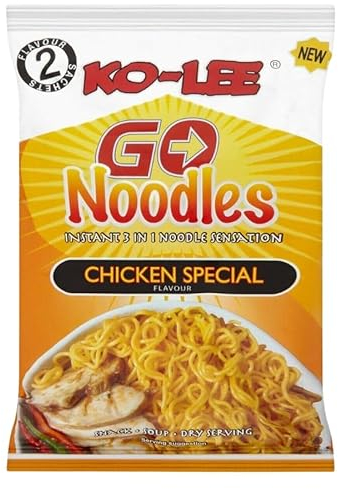 Instant Noodle Bundle Pack with Ko-Lee Go Instant Noodles Chicken Special Flavour (24 X 85g) - 1 Pack | Suitable For The Microwave & Suitable For Vegetarians | Full Case: (24 x 85g Each).