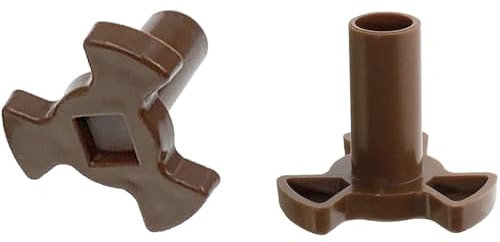 2 acopladores de mesa plato giratoria para microondas, soporte de guía de rodillo para horno microondas con puerto D, altura del rodillo de 24 mm(0.94) acoplamiento de núcleo giratorio para horno.