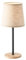 Fischer & Honsel Tischleuchte Rimini | sandschwarz matt/eichefarben natur| Stoffschirm sandfarben Leinen| H: 30 cm, D: 14 cm| mit Schnurschalter| 1x E14 max. 25 W ohne Leuchtmittel