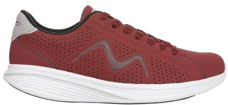 MBT M800 Zapatillas de Deporte para Mujer Estilo Moderno. Deportivas de Caminar Anatómicas y Cómodas. Calzado Fisiológico de Confort y Estabilidad con Suela balancín. Sneakers Color Rojo