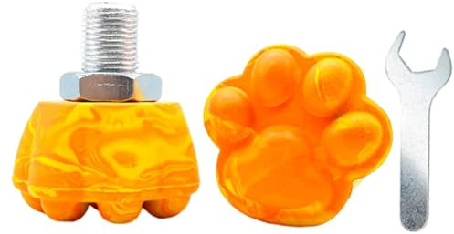 Rollschuh-Stopper, 2 x Gummi-Quad-Skates mit Schraubenschlüssel, verstellbare Bremsklotz-Stopper, Rollschuh-Zubehör für zweireihiges Rollschuhlaufen
