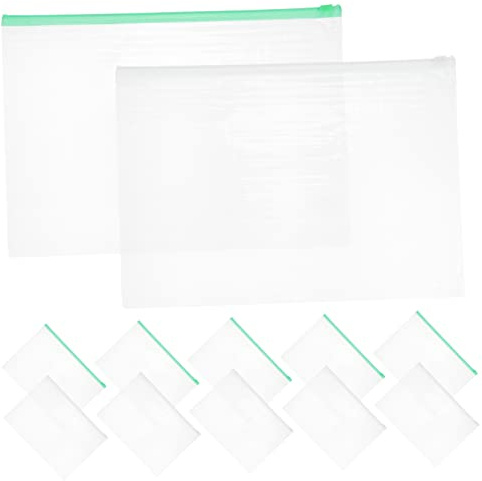 Cartella Documenti Cerniera in Plastica, 20 Pezzi A4