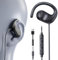 3.5mm Wired Earbuds USB Wired Headphones | Open Ear Headphones with Mic | Running Earbuds with Rotatable Earhook & Volume Control | Corded Plug-in for Traditional Phones, PC, Car AUX, Nintendo Switch