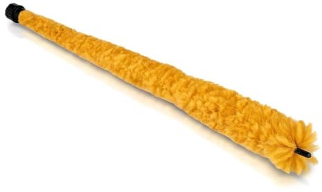 Spazzola Morbida per Sassofono Tenore/Soprano, 60cm Fibra Resistente, Pulizia Interna ed Esterna, Kit Manutenzione Strumenti Musicali (Arancione)