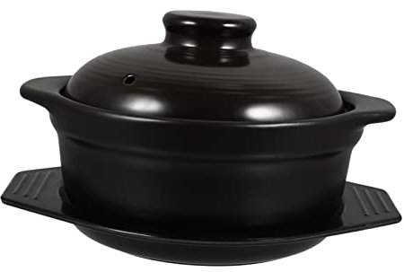 Cabilock Keramik-auflauftopf Mit Deckel 1 Set Schmortopf Auflaufformen Für Suppe Reis Brei Antihaft-kochtopf Mit Glatter Innenseite Für Einfache Reinigung