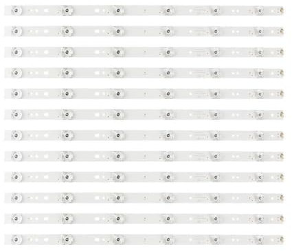 eRgDFS LED Backlight Strip Compatible with 50 Inch TV Models 50A6M LE50A7100L LED50D6-01A ZC14 V500HJ1-PE8(10 Set)