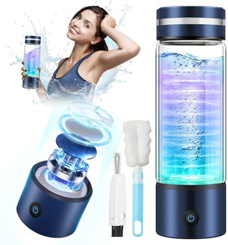 LOZLTX 5.0 Hydrogen Water Bottle Generator【Strongest H2 activity】【TOP1 0.8nm H2-O2 Separation】Hydro Water Bottle【Relief-Fatigue】Portable hydro water bottle fit Fitness & Travel 420ml