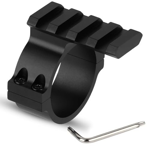 PBTMCD 1 Paire D'anneaux De Lunette De Visée 34 Mm, Adaptateur for Rail Supérieur Picatinny, Alliage D'aluminium(Picatinny Adapter)