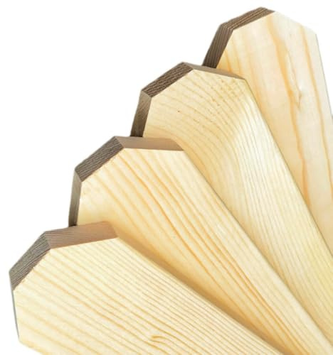 Fence Pickets 20mm Thick x 95mm Wide – Smooth Planed Pine Wooden Garden Fence Boards – Timber Pales for Outdoor Fencing, Gates & Landscaping (900mm, 50)