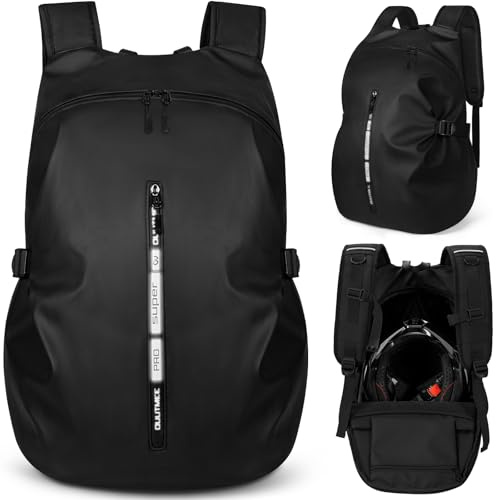 OUUTMEE Sac à Dos de Moto pour Casque, 50L, Grande