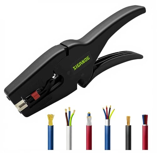 Pelacables Electricista Profesional,Pelador de Cables Automático,Pela Cables de Electricidad con Mordazas Autoajustables,Para Instalaciones Eléctricas,Automoción y Electrónica(AWG 32-7/0.03-16mm²)