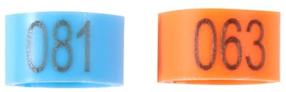 HOLIDYOYO Anelli per Zampe di Uccelli 100 Pezzi 8 MM Anelli Colorati in Plastica per Piccioni e Pappagalli Numeri per Accessori Gabbia e Animali Domestici Colore Casuale