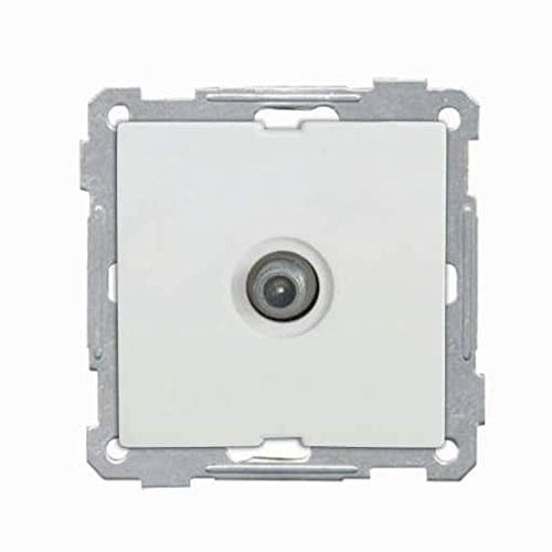 Mutlusan Candela Sat TV Enddose Stichdose F-Antennendose Weiss