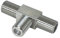 TV-Splitter/SAT-Verteiler 2-Fach T-Adapter für Satelliten-Anlagen für den Satelliten-Verteiler / 2-Wege-Splitter für Fernsehen/Fernseher/Fernsehgeräte 3X IEC-Buchse/F-Buchse