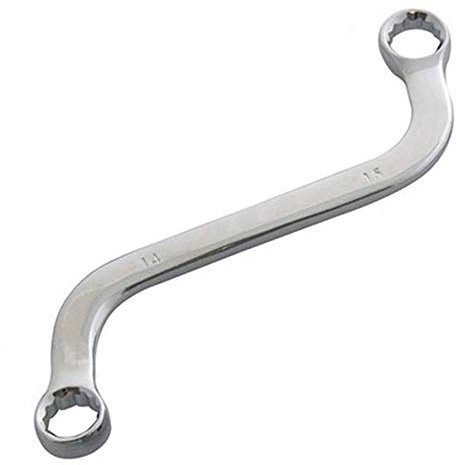Doppel-Ringschlüssel langer Schraubenschlüssel 8-22mm CV-Stahl S-Form C-Form Gekröpft Ratschenschlüssel Gebogen Schraubenschlüssel
