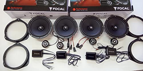 Set mit 8 Lautsprechern Focal für Fiat 500X Fiat 500L vorne und hinten