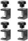 4 morsetti a C resistenti, morsetti per legno, morsetti ad angolo retto in acciaio inox, staffa universale per saldare falegnameria edilizia supporto domestico (nero)