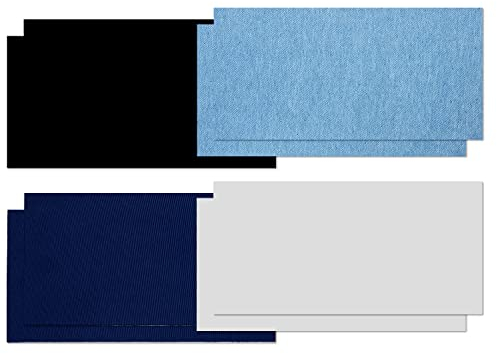 TAIANJI 8 Stück Nylon Flicken Selbstklebend, Repair Patch Selbstklebend Wasserdicht Zum Reparieren von Löchern In Kleidung Rucksäcken Hüten Zelten Autositzen Daunenjacken usw (4 Farben)