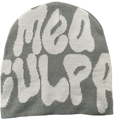 PKSOYS Damen Beanie Bonnet Y2k Beanies Damen Mütze Winter für Frauen Hüte Accessoires MEA Culpa Beanie, N7, Einheitsgröße