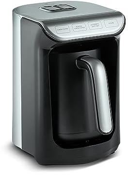 KARACA Hatır Köz Turkish Coffee Machine, For 5 People, 535W, Fully Automatic Coffee Machine, Simple Turkish Coffee Machines, Traditional Coffee Maker, Anthracite