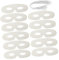 TOYANDONA 40 Sets Diy-Maske Bulk-Maske Für Kinder Und Erwachsene Papier Weiß Cosplay Halloween-Party Weiße Masken Leere Papiermasken Leere Maske Cosplay-Lehrmittel