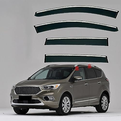 Auto-Windabweiser für Ford Kuga MK2-C520 2013-2019, Seitenfenster Luftabweiser Antibeschlag Regen Schutz Auto Dekoration Zubehör