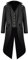 Halloween Mittelalter Viktorianische Jacke Kostüme für Männer, Steampunk Gothic Frack Mantel Uniform Renaissance Piraten Vampir Party Cosplay Kostüme for Erwachsene Herren(Schwarz,S)