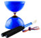 CENPEK Diabolo-Set für Anfänger, mit Stabiler Achse, Aluminium-Handstäben, Ersatzschnur (blau)