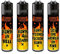 Clipper Feuerzeuge Fire Slogan (FFX - Limited Edition, 4er Set)