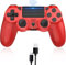 FOIRCEADAL Wireless Controller for P4 Gamepad with 6-Axis Motion Sensor Turbo Touch Pad Joystick for Ps-4/pro/slim/PC