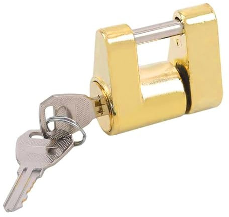Fobufue Cerradura Remolque Pequeña, Conector Cerradura para RV, Cerradura Remolque, Accesorios para Remolque, Cerradura Gancho para Remolque, Remolque para Camión, Automóvil