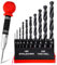 CYLBAQ HSS Drill Bit Sets, 11pcs Black Oxide Drill Bit Set 1mm-10mm with Automatic Center Drill, High Speed Steel 4241 Drill Bits For Drilling Wood, Plastic and Metal